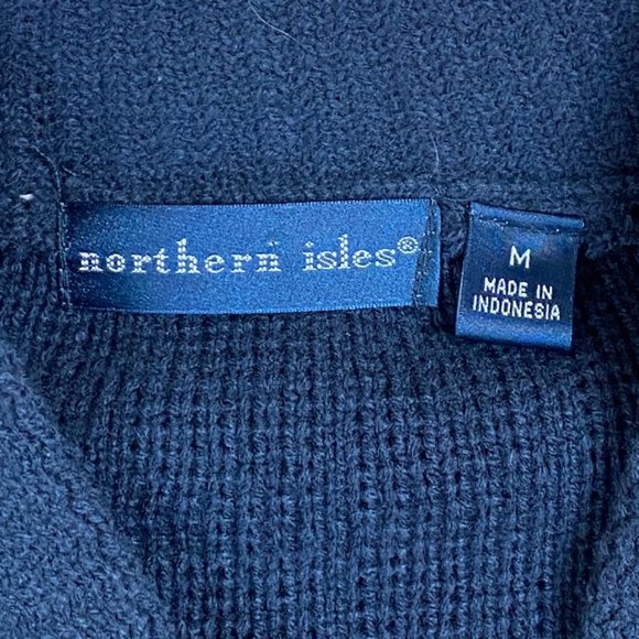Northern Isles Rib Knit Grandpa Zip Cardigan Kurt Cobain Old Money Sweater-M - Picture 9 of 12